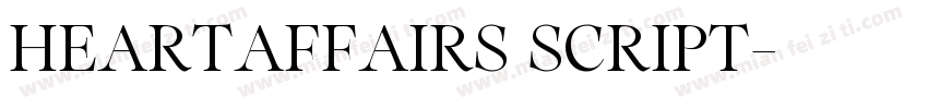 HeartAffairs Script字体转换